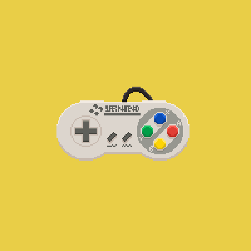 SNES Controller Pixel Art